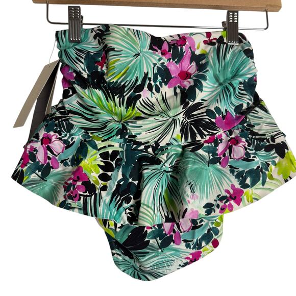 Profile by Gottex Beautiful Day High Waist Skirted Floral Print Bikini Bottoms 6 - Picture 7 of 7
